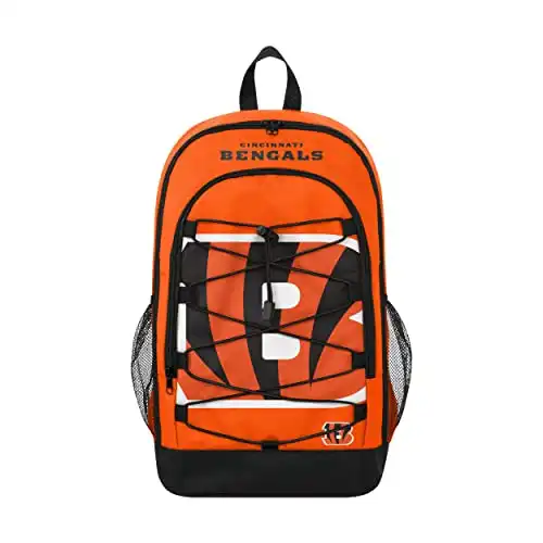 FOCO Cincinnati Bengals NFL Big Logo Bungee Backpack