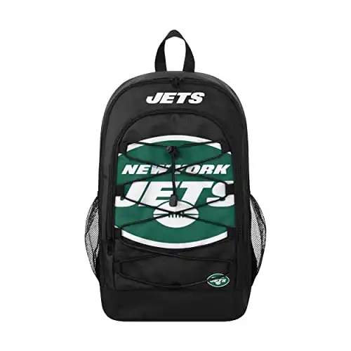 FOCO New York Jets NFL Big Logo Bungee Backpack