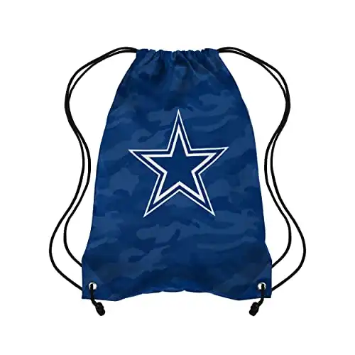 Dallas Cowboys NFL Big Logo Camo Drawstring Backpack