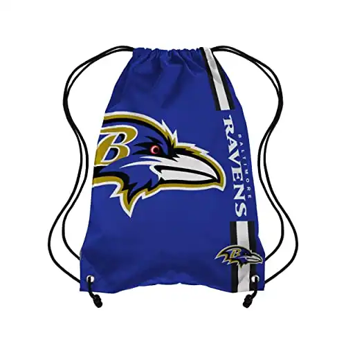 Baltimore Ravens NFL Big Logo Drawstring Backpack