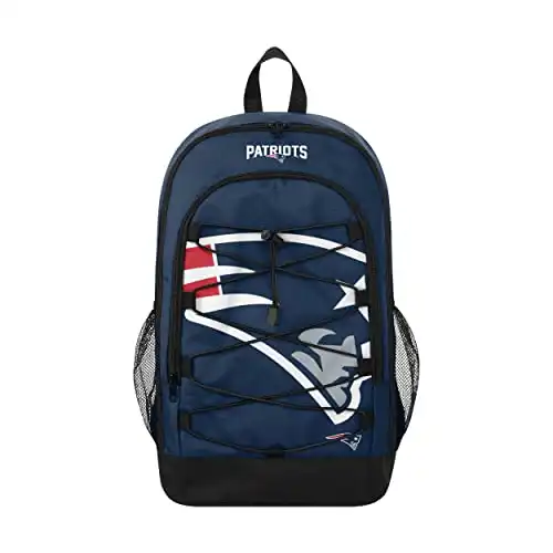 FOCO New England Patriots NFL Big Logo Bungee Backpack