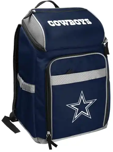 Rawlings | NFL Soft-Sided Backpack Cooler | 32-Can Capacity | Dallas Cowboys