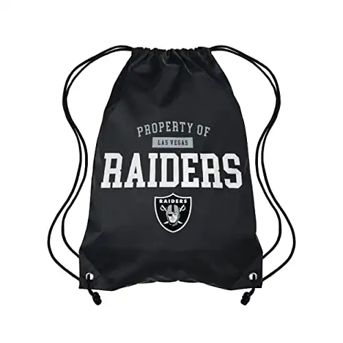 Las Vegas Raiders NFL Property Of Drawstring Backpack