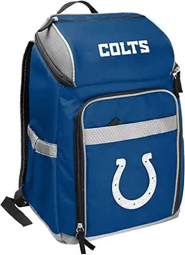Rawlings | NFL Soft-Sided Backpack Cooler | 32-Can Capacity | Indianapolis Colts