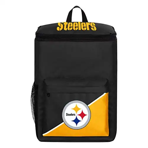 FOCO Pittsburgh Steelers NFL Cooler Backpack, One Size
