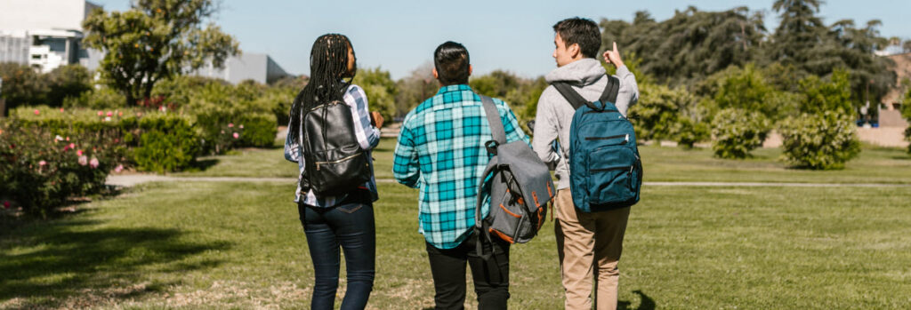best backpacks for school - college students wearing backpacks
