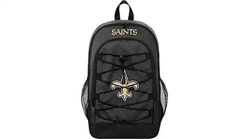 FOCO New Orleans Saints 6 Pocket Bungee Backpack