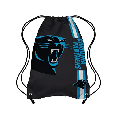 FOCO Carolina Panthers NFL Big Logo Drawstring Backpack