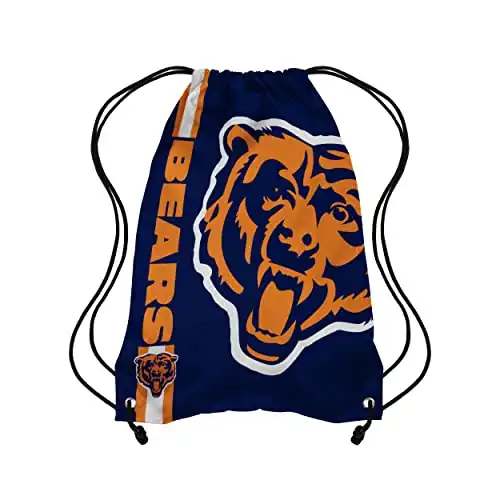 FOCO Chicago Bears NFL Big Logo Drawstring Backpack