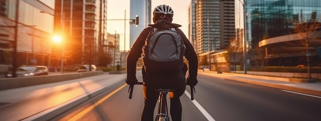 pack a backpack for cycling road cyclist with backpack