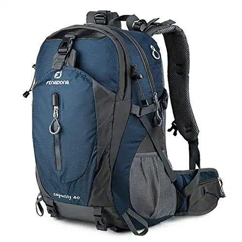 FENGDONG 40L Waterproof Lightweight Camping Backpack